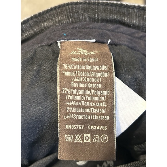 34 & Hertitage Mens Charisma Comfort Rise Classic 32x32‎ Black Denim Jeans - Picture 9 of 12